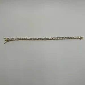 Jewelry by Lyra Moissanite Tennis Bracelet Gold 4mm 7 Inch Brand New VVS1 Crazy Shine No Pass thumbnail 3