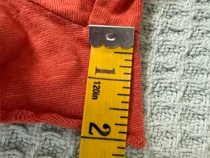 Toad & Co Rufflita II Tee Shirt Top Womens Medium Orange Organic Cotton Gorpcore thumbnail 9