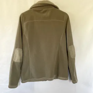 Calvin Klein performance brown beige fur lined jacket full‎ zip women's size M thumbnail 8