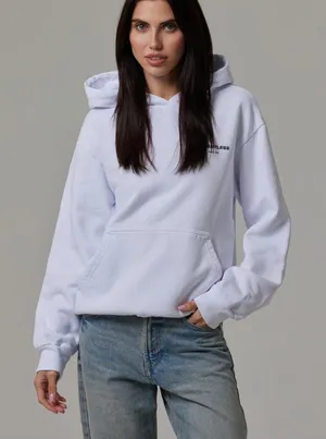 Talentless White Circle Logo Athleisure Streetwear Hoodie Size S thumbnail 1