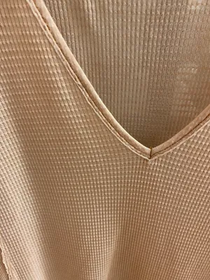 Free People Tan Flowy Shirt thumbnail 2