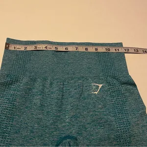 GymShark Womens Size XS‎ Teal Blue Green Athletic Leggings Workout Gym Stretch thumbnail 4