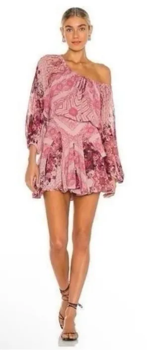 Free people floral boho bohemian mini dress, size Xs thumbnail 1
