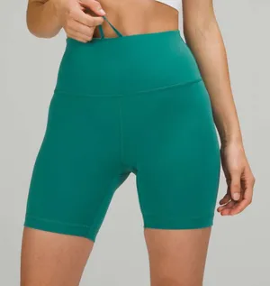 lululemon athletica Green Wunder Train High-Rise Shorts 8” size‎ 4 thumbnail 1