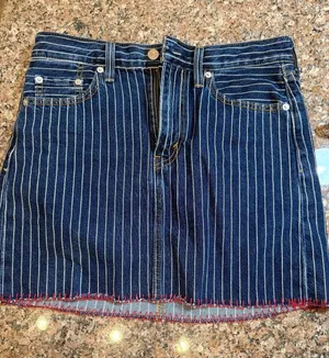 Riley Vintage x Nuuly Levi's Premium Denim Mini Skirt Size 25 thumbnail 1