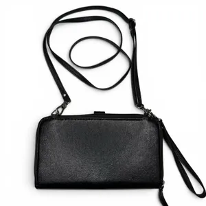 The‎ Sak Iris Smartphone 3 In 1 Crossbody Wristlet Wallet Black Leather Embossed thumbnail 5