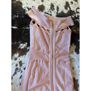 House of CB Ramah blush pink bandage‎ dress Size XS thumbnail 7