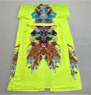 Adidas X Ivy Park Beyonce Satin Robe M Solar Yellow All Gender Printed Graphic thumbnail 1