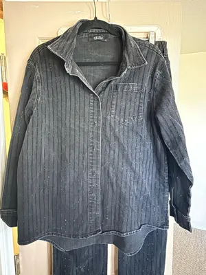 AKIRA Embellished Denim Set  thumbnail 1