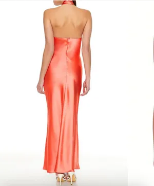 Forever 21 Silky coral maxi dress thumbnail 3