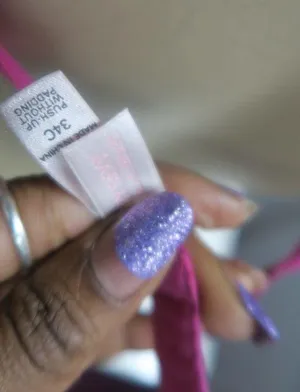 Victoria's Secret very sexy push-up without padding in pink and black size 34C. thumbnail 7