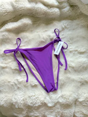 Pacsun Purple String Bikini Bottoms NWT thumbnail 4