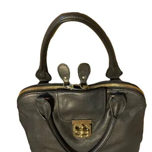 Chloe Black Leather "Elsie" Bowler Style Bag thumbnail 5
