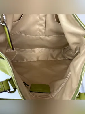 Coach Daisy Emma Green Leather Shoulder Bag Tote thumbnail 10