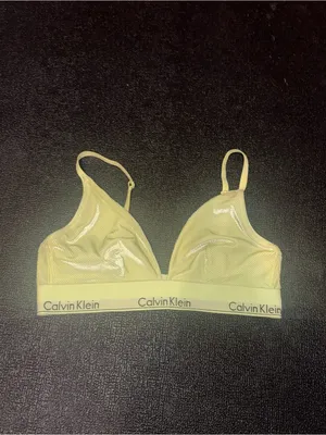 CALVIN KLEIN velvet bra size small thumbnail 2