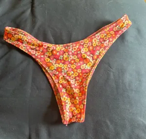 Pink Floral Bikini Bottoms - Bright Daisy Print thumbnail 1