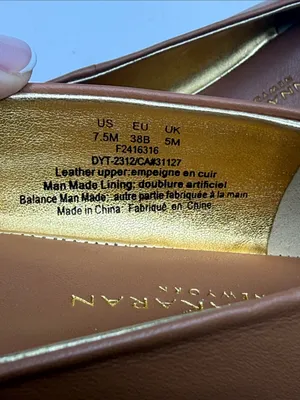 Donna Karan New York Women's Kylee Logo Leather Ballet Flats Size 7.5M thumbnail 5