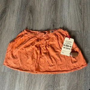 Da-Nang 100% Cotton Orange Skirt Size XS thumbnail 2