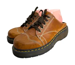 Dr. Martens Chunky Leather Clogs Platform Vintage 1A06 Women's Size UK 7 US 9 thumbnail 1