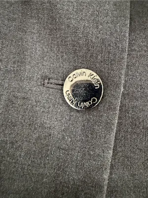 Calvin Klein Charcoal Gray Tailored Two-Button Blazer thumbnail 5