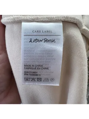 & Other Stories Fleece Full Zip Oversized Cozy Track Jacket Cream Size Small thumbnail 14