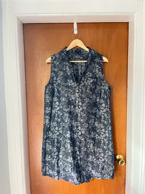• 2 woman’s sleeveless patterned dresses• Blue Size L thumbnail 8
