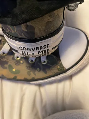 Converse Women's Camo High-Top Sneakers with Pink Lining thumbnail 6