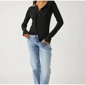 NWT Free People Sloane Bodysuit‎ in Black thumbnail 8