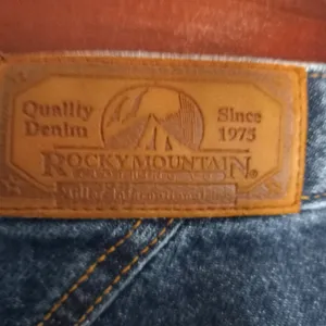 Rockies 27x27 Womens High Rise Rodeo Cowgirl Western Cotton Dark Denim Jeans thumbnail 7