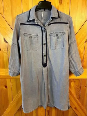Free People Blue/Gray Dress size XS (3952)Read thumbnail 1