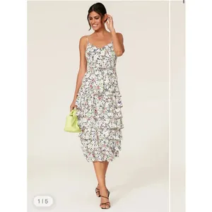 Likely Size‎ 12 Ariella Floral Cocktail Dress Midi Ruffles Feminine thumbnail 8