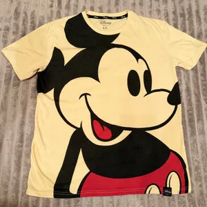 Disney Mickey Mouse Graphic‎ T-Shirt, Pale Yellow, Size Large (LL) thumbnail 2