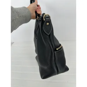 Dooney & Bourke Satchel‎ Bag Purse Black Leather Pebbled Zip Pocket Classic Tote thumbnail 16