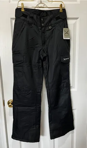 Arctix Ski Snow Cargo Pants Women's Small Black Ankle Zip Insulated Snowboarding thumbnail 1