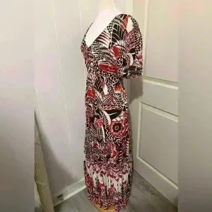 Anthropologie Maxi Tiered Dress Small Brown‎ Orange Bohemian Cutout Boho $180 thumbnail 7