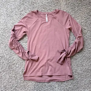 Fabletics Cashel Adjustable Long Sleeve Top Color Mauve Women’s Size Small thumbnail 1