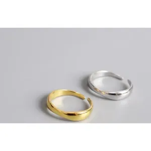 Boutique NEW 14k Yellow Gold Wave Ring | Gold‎ Plated Sterling Silver thumbnail 14