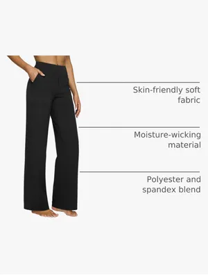 Amazon Wide-Leg Black Versatile Pants thumbnail 8