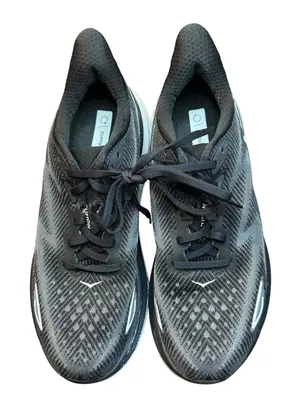 Hoka One One Clifton 9 Shoes Womens Size 9.5 Black Mesh Running Sneakers thumbnail 1