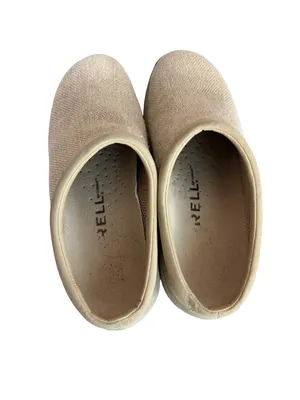 Merrell Oatmeal Canvas On Clogs Mules Slides Comfort Lightweight Size 7 Women's thumbnail 3