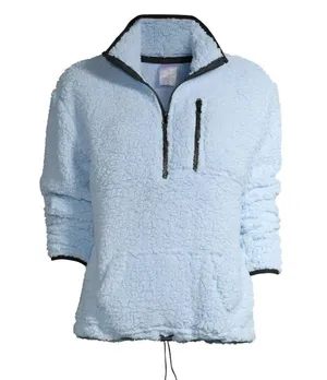 No Boundaries Half Zip Sherpa Pullover  thumbnail 1