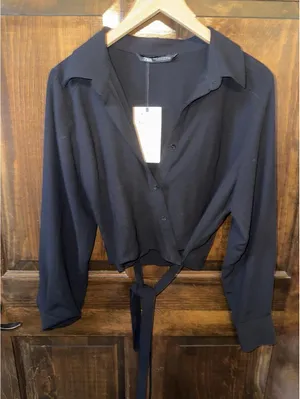Zara wrap blouse thumbnail 1