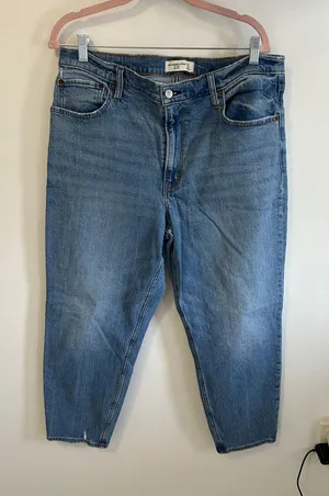 Abercrombie & Fitch The Mom High Rise Jeans thumbnail 1