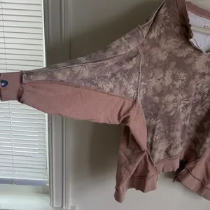 Free People Floral Oversized Sweatshirt Pullover thumbnail 3