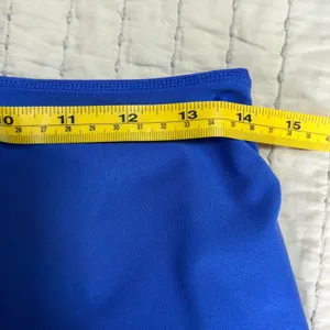 Nike Royal Blue Dri-Fit Skort with Lime Logo Size Small‎ EUC thumbnail 4