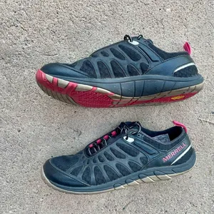 Merrell Crush Glove J57326 Womens Black Pink Hiking Trail Vibram Sneakers SZ7.5 thumbnail 4