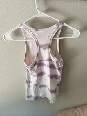 Lululemon Align Waist Length Racerback Tank Purple Tie-Dye Tank Size 2 thumbnail 5