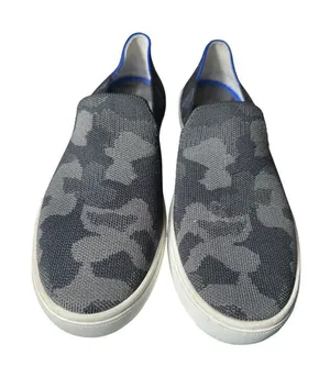 ROTHY'S Size 9 Women’s The Original Slip On Sneaker Dark GRAY CAMO GUC‎ #S88-8 thumbnail 1