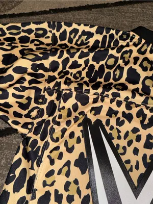 WWE Mitchell & Ness WrestleMania Vegas Leopard Print Jersey - Tan & Black thumbnail 14