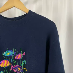 Vintage International Jeans Large Cabo San Lucas Fish Sea Crewneck Embroidered thumbnail 6